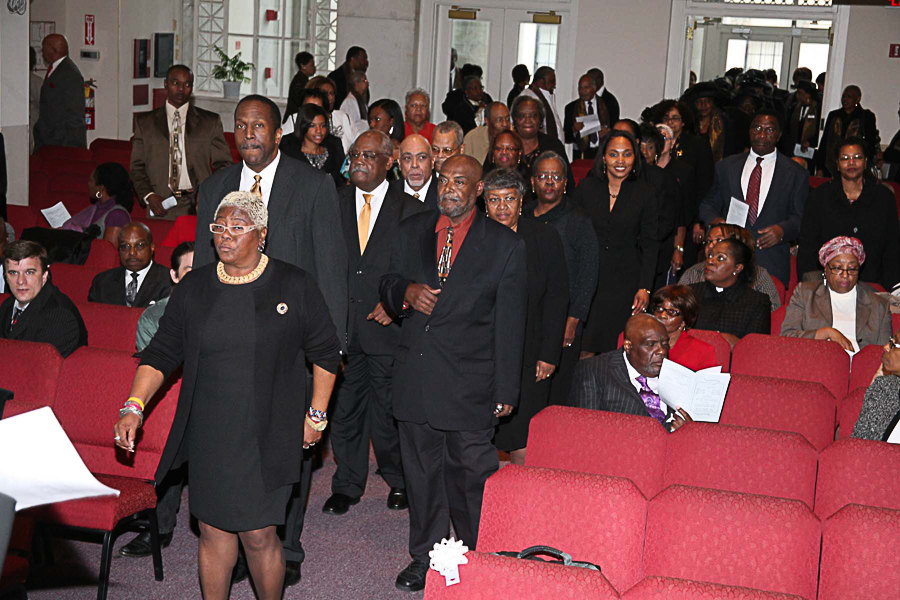 Procession into the sanctuary