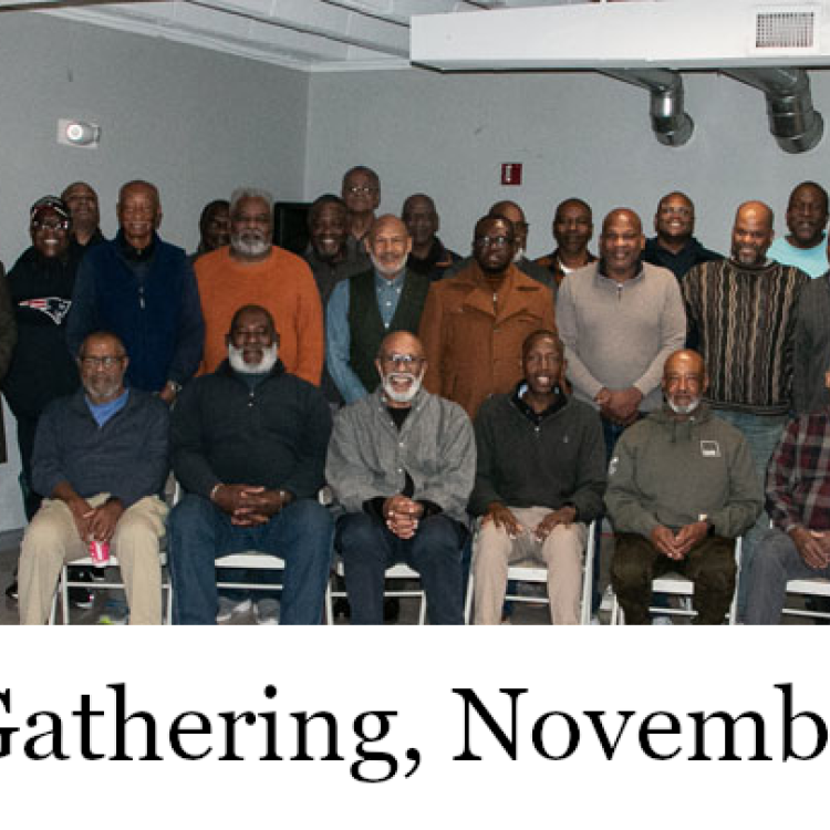 Men gathered at the November 2024 MCF Retreat
